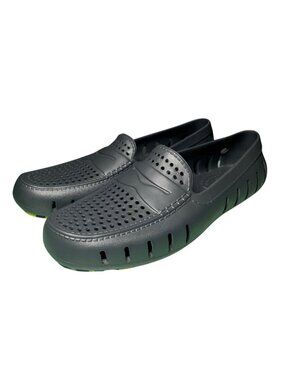 Floaters Men's Size 12 Gray Green Waterproof Driving Loafers Boat Shoes